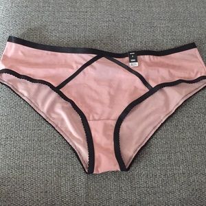 NWT Torrid Pink mesh hipster panty size 2